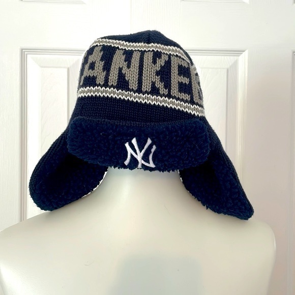 47 Other - New York Yankees winter hat with ear flaps from Yankee Stadium
